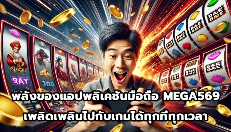 พลังของแอปพลิเคชันมือถือ MEGA569 เพลิดเพลินไปกับเกมได้ทุกที่ทุกเวลา-4